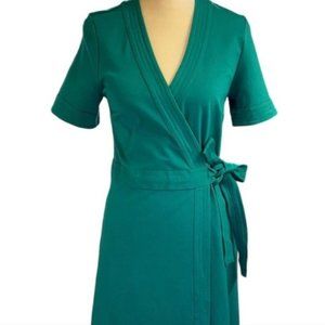 Boden Forest Ponte Wrap Dress Size 18L